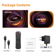 MECOOL HK1RBOX X4 4K TV Box, Android 11 Amlogic S905X4 CPU with RC 4GB+32GB(EU Plug)