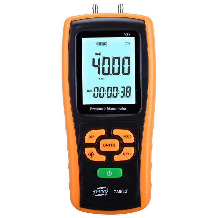 BENETECH GM522 Portable Pressure Gauge, Battery Not Included
