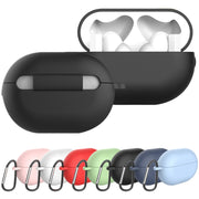 Earphone Silicone Protective Case for Huawei FreeBuds Pro, Type:with Buckle(Red)
