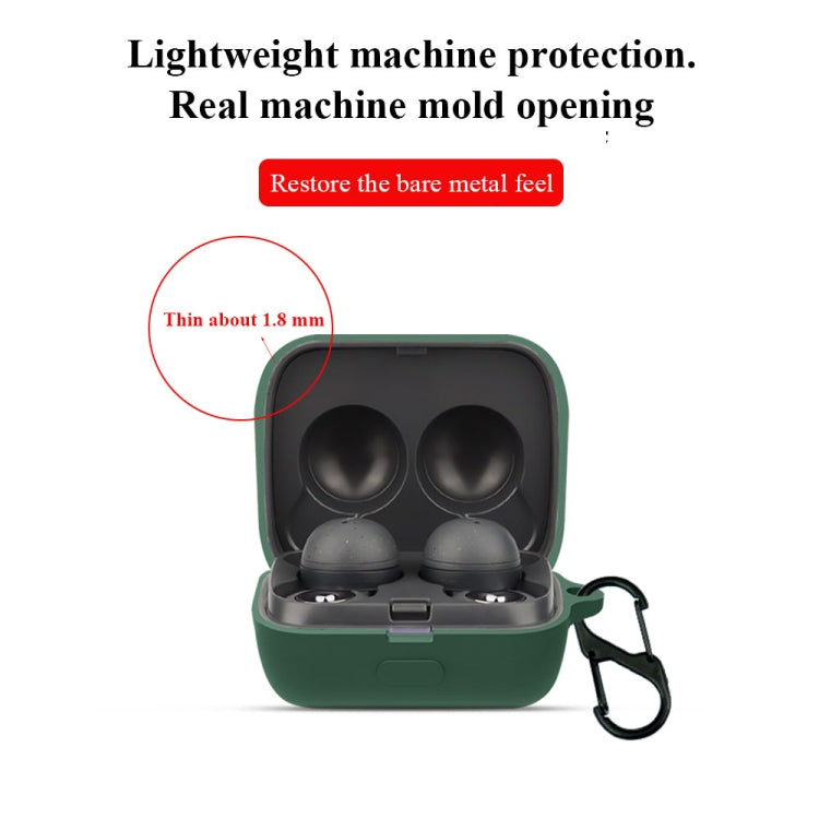 Bluetooth Earphone Silicone Protective Case For Sony LinkBuds WF-L900-2(Black)