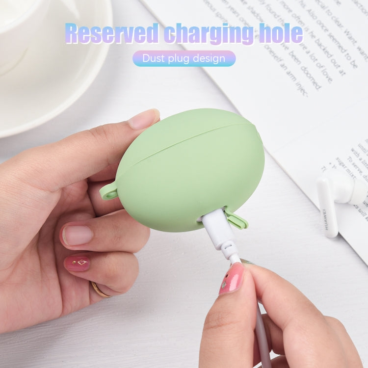 Earphone Liquid Silicone Protective Case For Huawei FreeBuds 5i(Purple)