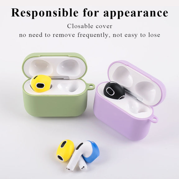 3 Pairs Earphone Silicone Earmuffs For AirPods 3(Blue+Red+Yellow)