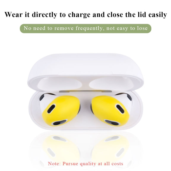 3 Pairs Earphone Silicone Earmuffs For AirPods 3(Blue+Red+Yellow)