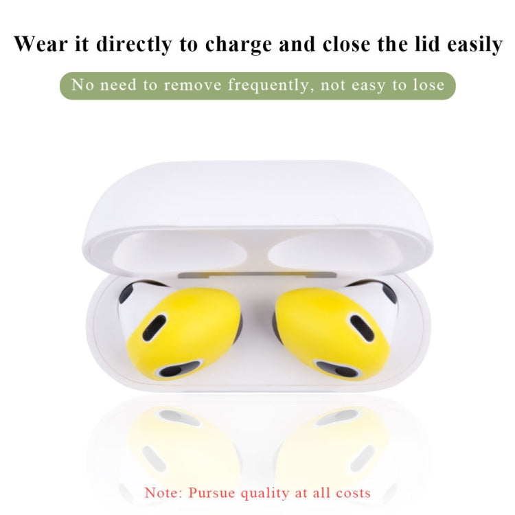 3 Pairs Earphone Silicone Earmuffs For AirPods 3(Blue+Red+Yellow)