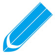 D-711 Stripe Pattern Car Modified Hood Decorative Sticker(Blue) - Decorative Sticker by PMC TechLife | Online Shopping South Africa | PMC TechLife | Buy Now Pay Later Mobicred