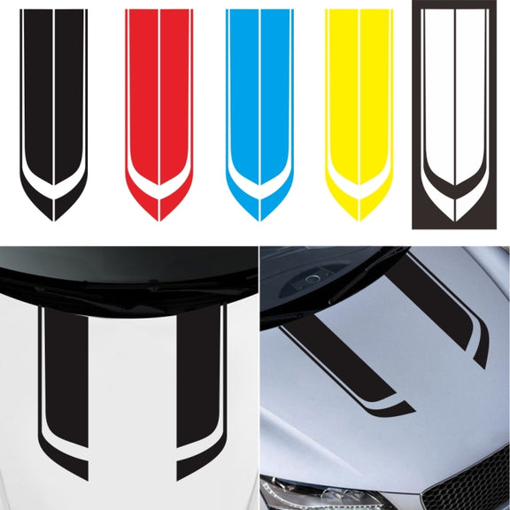 D-711 Stripe Pattern Car Modified Hood Decorative Sticker(Blue)