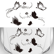 D-907 Butterflies Pattern Car Modified Decorative Sticker(Black)