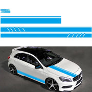 D-930 Lines Pattern Car Modified Decorative Sticker(Blue)