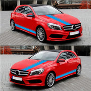 D-930 Lines Pattern Car Modified Decorative Sticker(Blue)