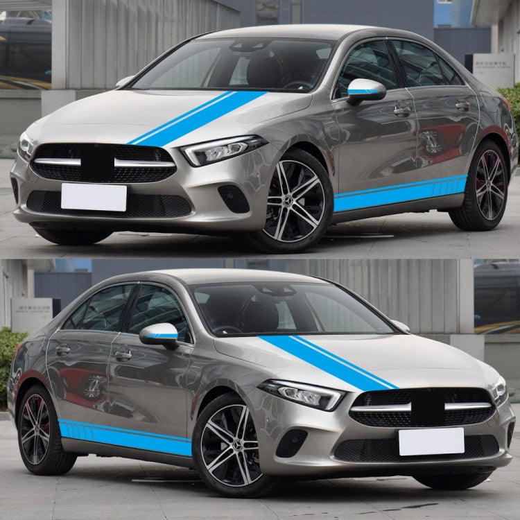 D-930 Lines Pattern Car Modified Decorative Sticker(Blue)