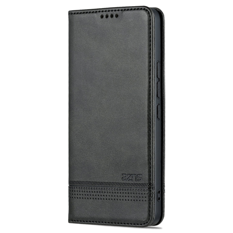 For Xiaomi 12 Lite AZNS Magnetic Calf Texture Leather Phone Case(Black)