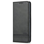 For Xiaomi 12 Lite AZNS Magnetic Calf Texture Leather Phone Case(Black)