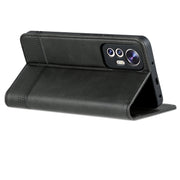 For Xiaomi 12 Lite AZNS Magnetic Calf Texture Leather Phone Case(Black)