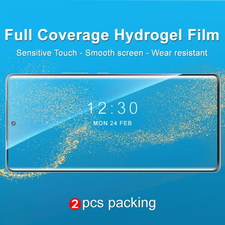 2 PCS imak Curved Full Screen Hydrogel Film Front Protector For Honor 70 5G