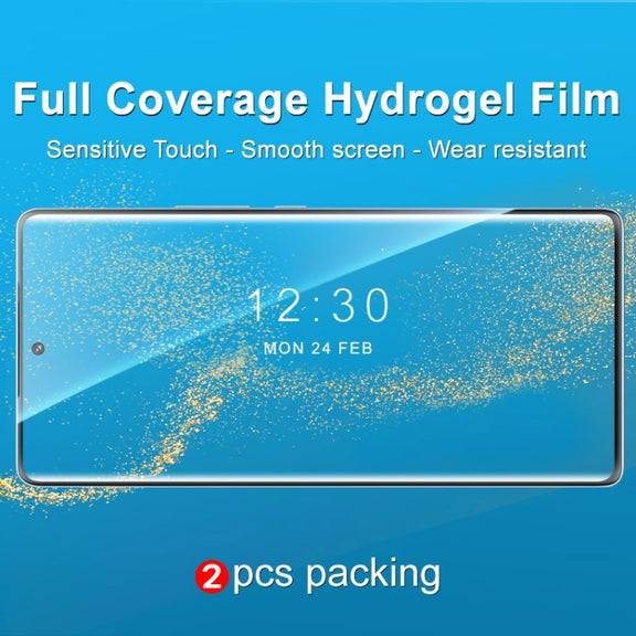 2 PCS imak Curved Full Screen Hydrogel Film Front Protector For Honor 70 5G
