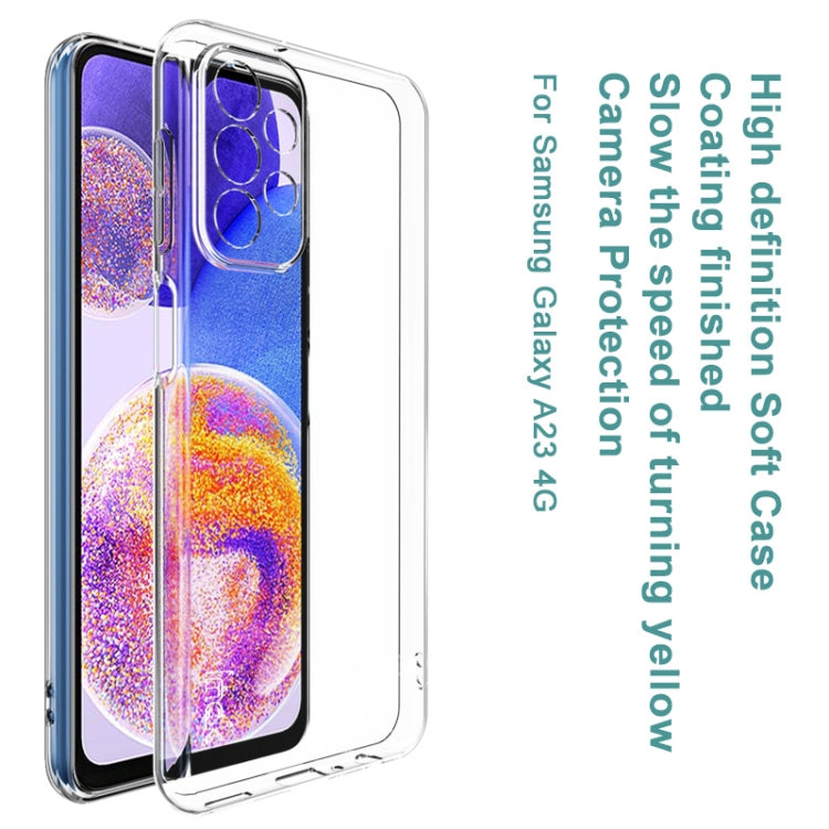 For Samsung Galaxy A23 4G IMAK UX-10 Series Transparent Shockproof TPU Phone Case(Transparent)