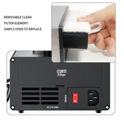 TBK D-201 2 in 1 Intelligent Constant Temperature Soldering Iron With Solder Smoking Absorber Tool, EU Plug
