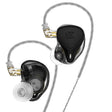 KZ-ZEX PRO 1.2m Electrostatic Coil Iron Hybrid In-Ear Headphones, Style:Without Microphone(Black) - free shipping - PMC TechLife - Order now!