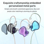 KZ-EDC 1.2m High-Value Subwoofer Wired HIFI In-Ear Headphones, Style:With Microphone(Colorful)