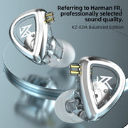 KZ-EDA Balanced Dual Magnetic Dynamic In-Ear Earphone,Length: 1.2m(Without Microphone)
