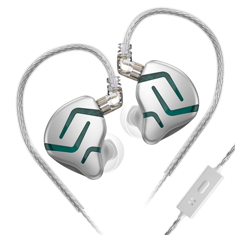 KZ-ZES Electrostatic Dynamic Hybrid HIFI In-Ear Headphones,Length: 1.2m(With Microphone)