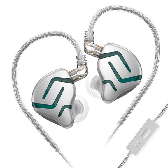 KZ-ZES Electrostatic Dynamic Hybrid HIFI In-Ear Headphones,Length: 1.2m(With Microphone)