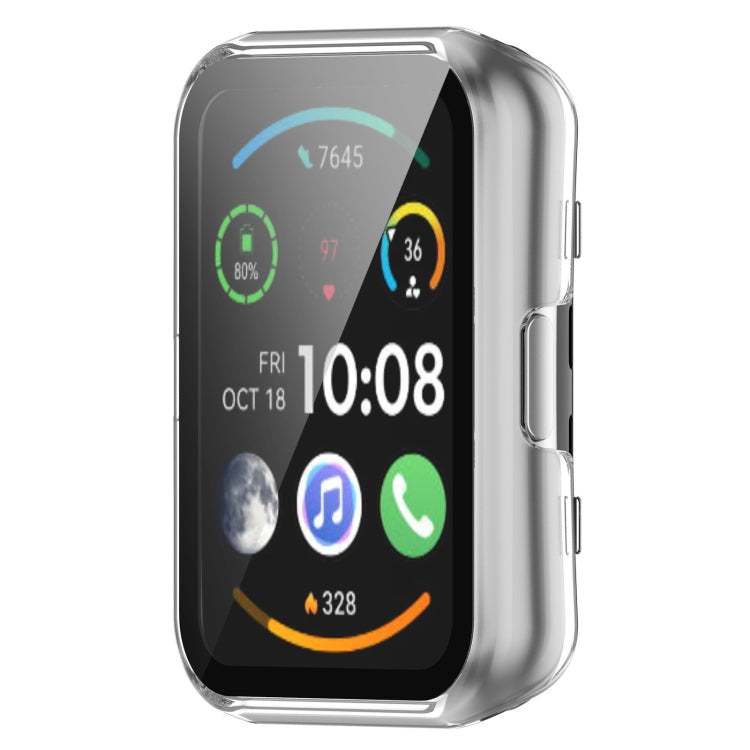 For Huawei Watch Fit 2 / Fit 2 Active PC + Tempered Glass Integrated Watch Case(Transparent)