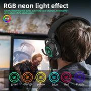 KZ-GP20 Bluetooth/2.4G Dual Mode Gaming RGB Lighting Headphones(Black)