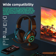 KZ-GP20 Bluetooth/2.4G Dual Mode Gaming RGB Lighting Headphones(Black)