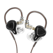 GK G5 1.25m Dynamic Subwoofer HiFi In-Ear Headphones, Style:Without Microphone(Black)