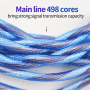 KZ 90-10 2Pin Interface 498 Core DIY Headphone Upgrade Cable,Length: 1.2m(Blue)