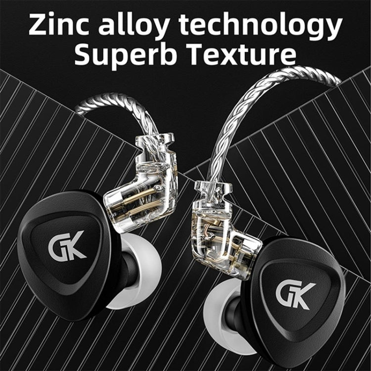 GK GSE Ten-Unit Coil Iron Subwoofer HIFI In-Ear Headphones(With Microphone)