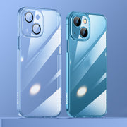 For iPhone 13 SULADA Crytal Steel Series Diamond Glass + TPU Phone Case(Blue)