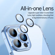 For iPhone 13 Pro SULADA Crytal Steel Series Diamond Glass + TPU Phone Case (Transparent)