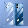 For iPhone 12 SULADA Crytal Steel Series Diamond Glass + TPU Phone Case(Blue) - iPhone 12 / 12 Pro Cases by SULADA | Online Shopping South Africa | PMC TechLife
