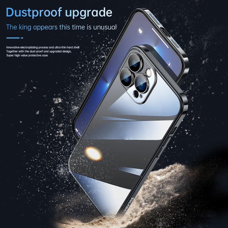For iPhone 13 Pro Max SULADA JINGJIA Series Lens Protector PC Phone Case (Black)