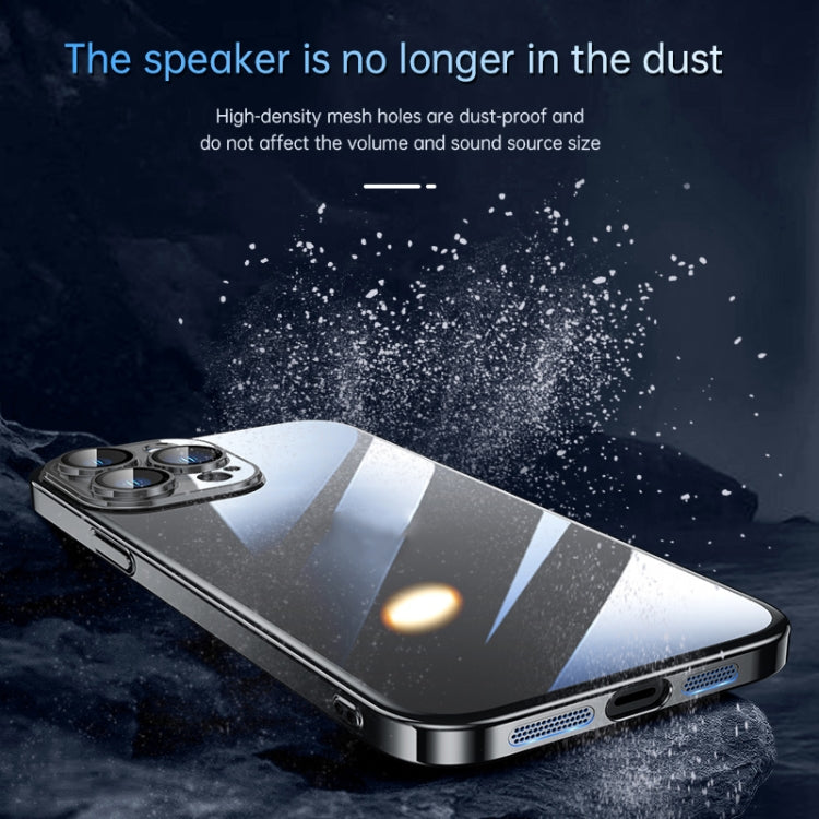For iPhone 13 Pro Max SULADA JINGJIA Series Lens Protector PC Phone Case (Gold)