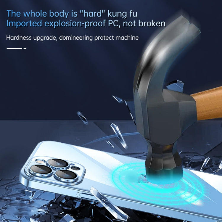 For iPhone 12 SULADA JINGJIA Series Lens Protector PC Phone Case(Silver)