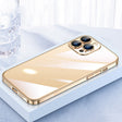 For iPhone 12 Pro SULADA JINGJIA Series Lens Protector PC Phone Case(Gold) - iPhone 12 / 12 Pro Cases by SULADA | Online Shopping South Africa | PMC TechLife