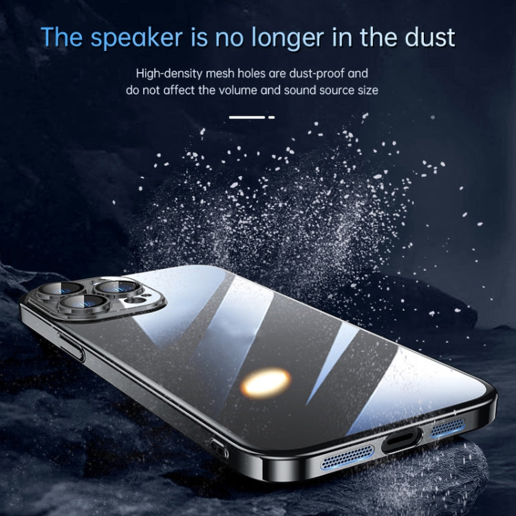 For iPhone 12 Pro Max SULADA JINGJIA Series Lens Protector PC Phone Case(Blue)