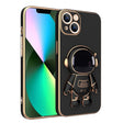 For iPhone 11 Plating Astronaut Holder Phone Case (Black) - free shipping - PMC TechLife - Order now!