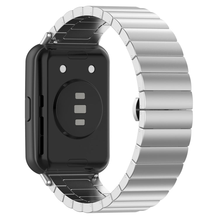For Huawei Watch Fit 2 One-bead Metal Stainless Steel Watch Band(Silver)