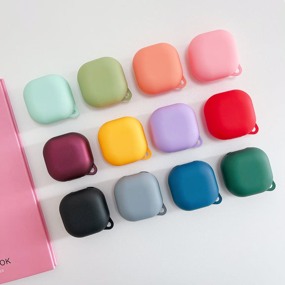 For Samsung Galaxy Buds Live Earphone PC Solid Color Frosted Protective Case(Black)
