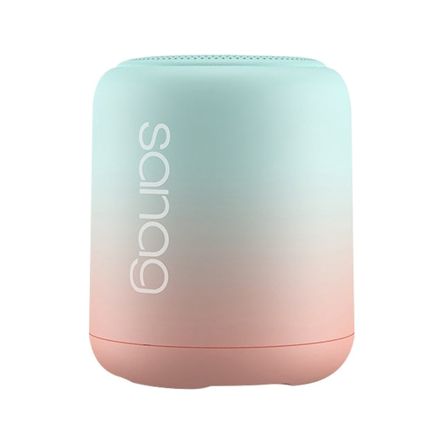 Sanag X6S Outdoor Portable Mini Gradient Bluetooth Speaker(Green Pink)