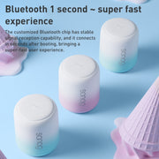 Sanag X6S Outdoor Portable Mini Gradient Bluetooth Speaker(White Pink)