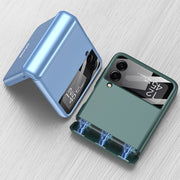 For Samsung Galaxy Z Flip4 GKK Magnetic Fold All-inclusive Protective Phone Case(Matcha Green)