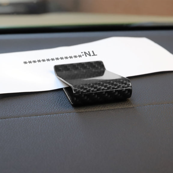 Car Carbon Fiber Card Holder Wallet Credit Card Clip(Matte)