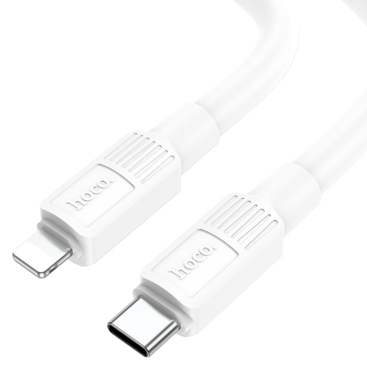 hoco X84 20W USB-C / Type-C to 8 Pin Solid PD Charging Data Cable���Length���1m(White)