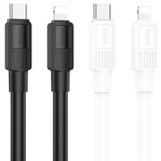 hoco X84 20W USB-C / Type-C to 8 Pin Solid PD Charging Data Cable���Length���1m(White)