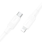 hoco X84 20W USB-C / Type-C to 8 Pin Solid PD Charging Data Cable���Length���1m(White)